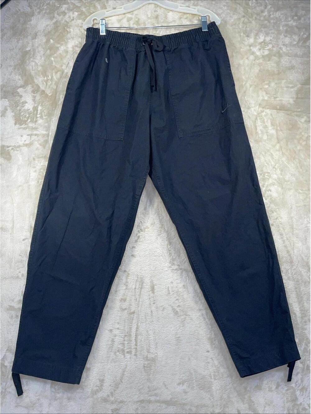 Vintage Nike Men’s Tapered Athletic Drawstring Stretch Activewear Pants Size L